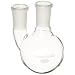 Chemglass CG-1518-03 Glass 250mL Round Heavy Wall 2 Neck Bottom Boiling Flask with 24/40 Standard Taper Outer Joint