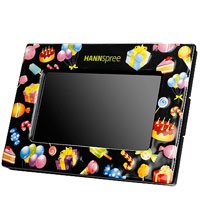 Hannspree SD80M7MB 8-Inch LCD 256MB SD/SDHD/MMC/MS-Pro/MS/XD/CF USB 2.0 Ceramic Digital Photo Frame with MP3 and Video Player (Ocean)