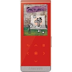 Samsung T10 4 GB Slim Portable Media Player with Bluetooth (Red)