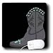 TNMGraphics Old West - Gray Cowboy Boot - Mouse Pads