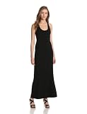KAMALIKULTURE Women’s Racer Maxi Gown, Black, X-Large