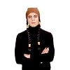 Indianer-Perücke Bandana mit langen schwarzen Zöpfen unisex Einheitsgröße