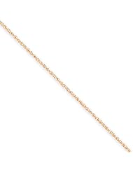 14k Rose Gold Rose Gold .7mm Ropa Chain