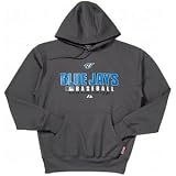 MLB Men's Toronto Blue Jays Property Of Long Sleeve Hooded Fleece Pullover (Pro Granite, X-Large)