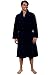 Alexander Del Rossa Mens Robe Plush, Mens Bath Robes for Men, Mens Robe Plush, Men's Bathrobes, Warm Fleece Robe Men Navy Blue XL (A0114NBLXL)