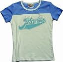 Sterling Marlin Name/Number White Jr. Cut Line Up Ladies T-Shirt