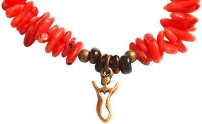 Pink and Red Coral Fertility Goddess Bracelet