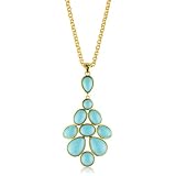 Trina Turk Laurel Gold And Aqua Necklace