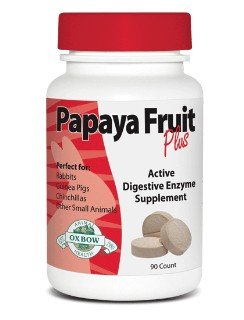 Oxbow Papaya Fruit Plus Digestive Enzyme Supplement For Small Animals