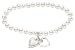 6-7mm Cultured Freshwater Pearl Bracelet w/Cultured Freshwater Coin Pearl and Sterling Silver Heart Charm