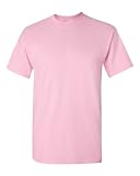Gildan 5.3oz Heavy Cotton Short Sleeve T-Shirt - Light Pink 5000 2XL