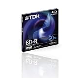 Electronics : TDK BD-R 50GB- Dual Layer Blue Ray disc. Hi-Def media