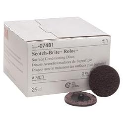 3M Automotive (3M 7481) 2" Medium Scotch Brite Roloc Surface Conditioning Discs