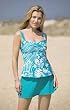 Liz Claiborne&reg; Sunny Isle Floral Skirtini Swimsuit - Women's Swimwear Plus Size Swimsuits