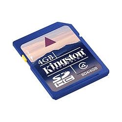 Kingston 4 GB Class 4 SDHC Flash Memory Card SD4/4GB