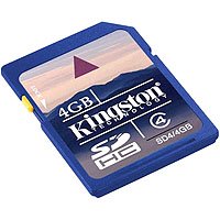 Kingston 4 GB Class 4 SDHC Flash Memory Card SD4/4GB