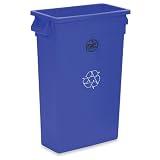 GJO57258 - Recycling Container, 23 Gallon, 22-1/2x11x30, Blue