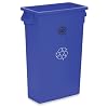GJO57258 - Recycling Container, 23 Gallon, 22-1/2x11x30, Blue