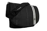 Crumpler - Royale S&auml;ckli L - Sacoche en cuir pour Ordinateur Portable 15" - Noir/Blanc
