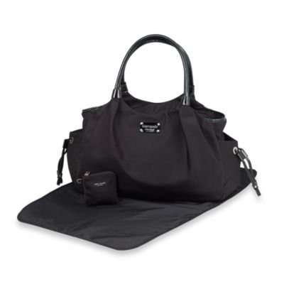 kate spade black and white diaper bag