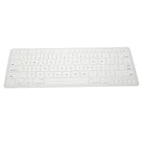 White Silicone Keyboard Cover compatible with Apple? MacBookTM/MacBook ProTM