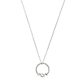 Sterling Silver Diamond-Accented Mom Pendant Necklace