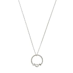 Sterling Silver Diamond-Accented Mom Pendant Necklace