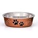 Loving Pets Bella Bowl Dog Dish Metallic Copper - X-Large
