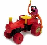 Corgi Muppet Collectible Figure Animal Toy on Tractor