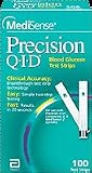 Medisense   Abbot Labs ME97401 Medisense Precision QID Test Strips   Box of 100