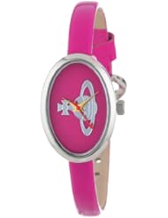Vivienne Westwood Womens VV019PK Medal Swiss Quartz Pink Leather Strap Watch