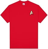 Star Trek ENGINEERING UNIFORM Classic Adult Red T-shirt