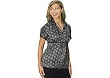 Petite Bay Studio Career Geometric Print Satin Blouse