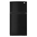 Whirlpool: W9RXXMFWB 19 cu. ft. Top-Freezer Refrigerator with Adjustable Glass Shelves, Full-Width Freezer Shelf and Clear Humidity-Controlled Crispers:Black