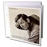 Rick London Famous Wisdom Quote Gifts - Will Rogers - Will Rogers - Im A Democrat Wisdom/Humor Quote Gifts - Greeting Cards-12 Greeting Cards with envelopes