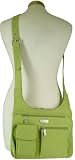 Baggallini City Bagg Crinkle Leaf Green Mango ~ Sleek comfortable and easy access