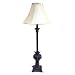 30 Black with Burgundy Finish Victorian Lamp