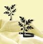Acorn Leaf Tie Backs Curtain Brackets (Pair)