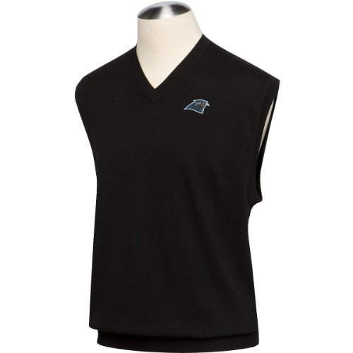 Cutter & Buck Carolina Panthers Legend Supima Cotton Vest Medium