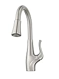 Pfister F529FCYS Clarify Xtract Pull Down Kitchen Faucet with Integrated GE Filtration System, Stainless Steel
