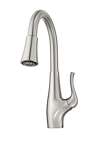 Pfister F529FCYS Clarify Xtract Pull Down Kitchen Faucet with Integrated GE Filtration System, Stainless Steel