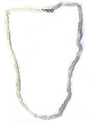 Tourmaline Necklace Gemstone Bead Jewelry 17 inches (rainbow004)