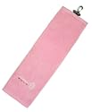 Ladies Trifold Golf Bag Towel - Pink