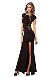 V-neck Mermaid Spandex Cocktail Summer Lace Vintage General Print Evening Dress/Maxi Dress 