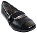 Girls: CR00383LF Wave Heart LF Black Flats Image