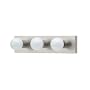 Sea Gull Lighting 4737-98 Center Stage Three-Bulb Vanity, Brushed Stainless Finish