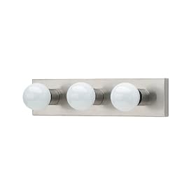 Sea Gull Lighting 4737-98 Center Stage Three-Bulb Vanity, Brushed Stainless Finish