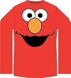 Sesame Street Elmo Face Red Long Sleeves Tee T-Shirt