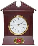NCAA Nebraska Cornhuskers Wooden Desk Clock