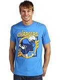 NFL Men's San Diego Chargers Vintage Crackle Short Sleeve Crew Tee (Blueberry, X-Large)